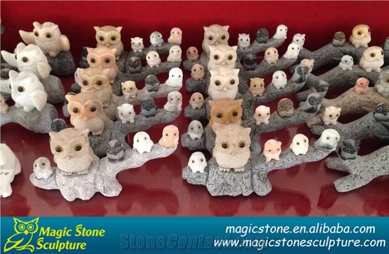 Stone Owl Statues
