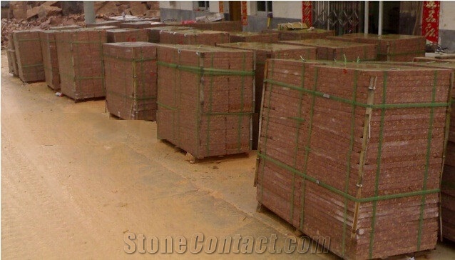 China Azalea Red Granite Tiles & Slabs for Flooring,Walling