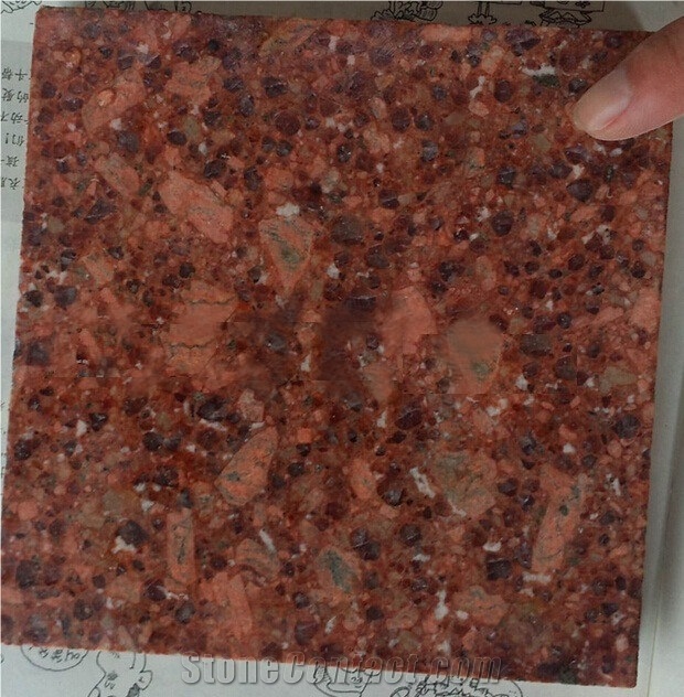 China Azalea Red Granite Tiles & Slabs for Flooring,Walling