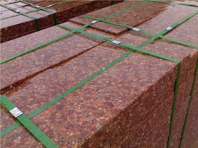 China Azalea Red Granite Tiles & Slabs for Flooring,Walling