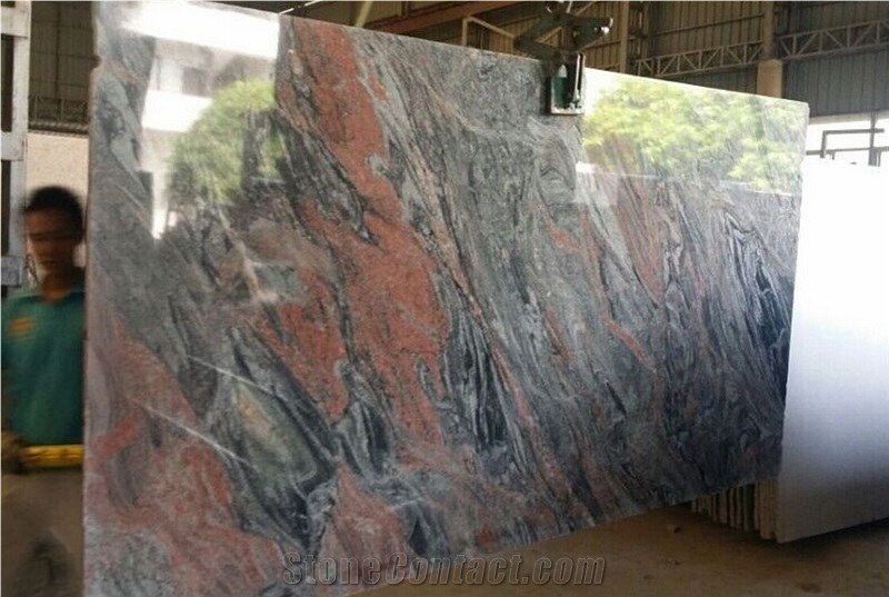 Red Juparana/Multicolor Red Flooring/Walling Chinese Red Granite Tiles & Slabs