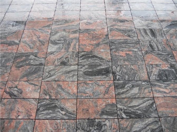 Red Juparana/Multicolor Red Flooring/Walling Chinese Red Granite Tiles & Slabs
