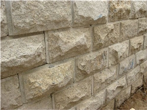 Shandong Sesame Gold/Yellow Rust Exterior Walling Chinese Yellow/Beige Mushroom Cladding Stone