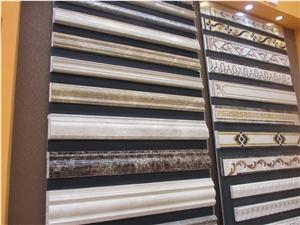 Crema Marfil Marble Molding & Border​,Pencil Shape Profession Molding & Border