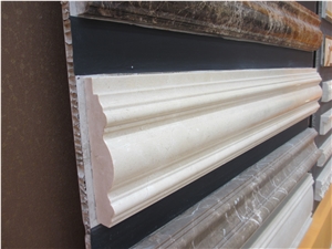 Crema Marfil Marble Molding & Border​,Pencil Shape Profession Molding & Border