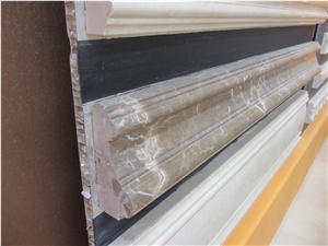 Crema Marfil Marble Molding & Border​,Pencil Shape Profession Molding & Border