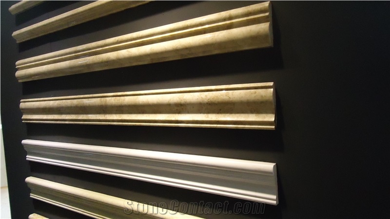 Natural Marble Stone Mouldings, China Beige Marble Molding & Border