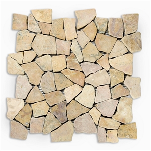 Red Marble Mosaic Pattern
