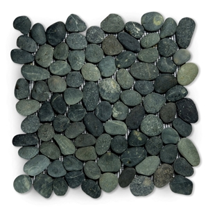 Swarthy Black Pebble Mosaic