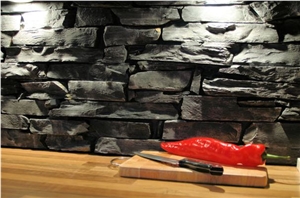 Orivesi Slate, Rough Black Slate Building, Walling