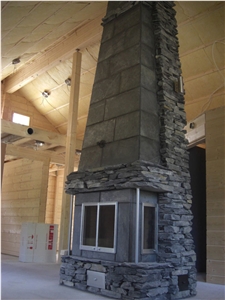 Orivesi Slate, Rough Black Slate Building, Walling