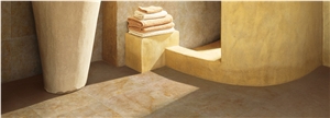 Crema Antares Travertine Bathroom Design, Beige Travertine Bathroom Design