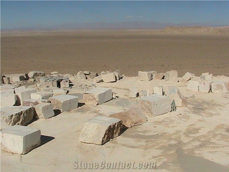 Abadeh Marble Block, Iran Beige Marble