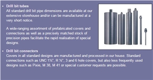 Drill Bit Tubes + Connectors