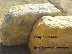 Grey Foussana Marble Blocks from Tunisia Good Prices