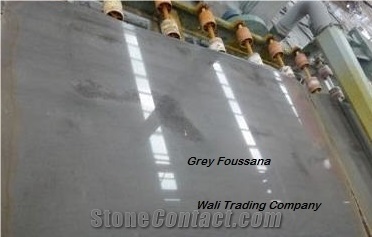 Grey Foussana Tiles and Slabs, Royal and Luxurious Marble from Tunisia