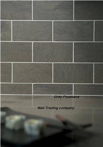 Grey Foussana Tiles and Slabs, Royal and Luxurious Marble from Tunisia