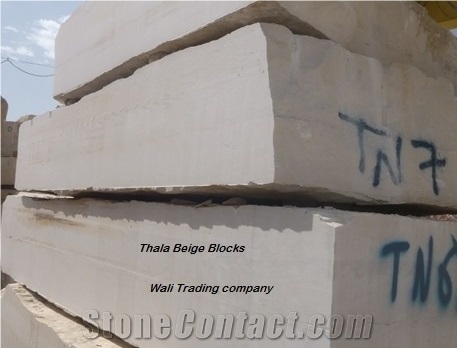Thala Beige Marble Blocks from Tunisia Good Prices