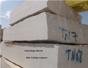 Thala Beige Tiles and Slabs, Royal Tunisian Thala Beige Marble
