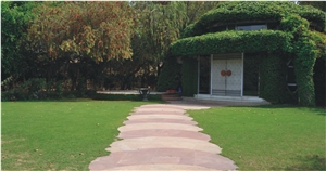 Modak Pink Sandstone Stepping Stone