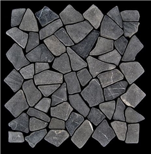 Chipped Grey Marble Mosaic