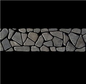 Tumbled Grey Mable Mosaic Border