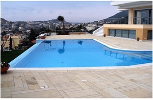 Beige Travertine Pool Pavers