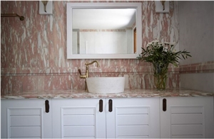 Rosa Norvegia Marble Bath Top,Bathroom Wall Tile