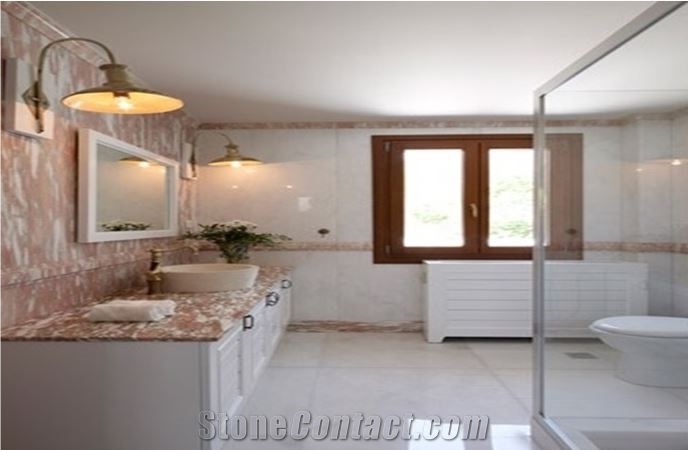Rosa Norvegia Marble Bath Top,Bathroom Wall Tile