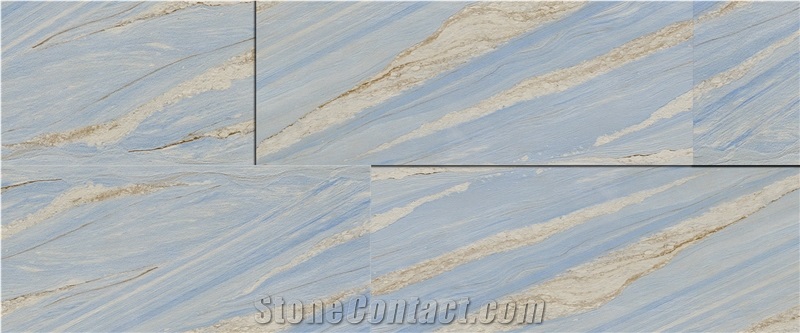 Azul Imperial Quartzite Tile