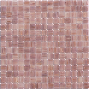 G42 Pink Gold Line Glass Mosaic Project Base Mosaic