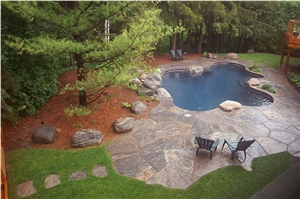 Muskoka Stone Pool Terrace Flagstone Pavement Muskoka Stone Pool Terrace Flagstone Pavement