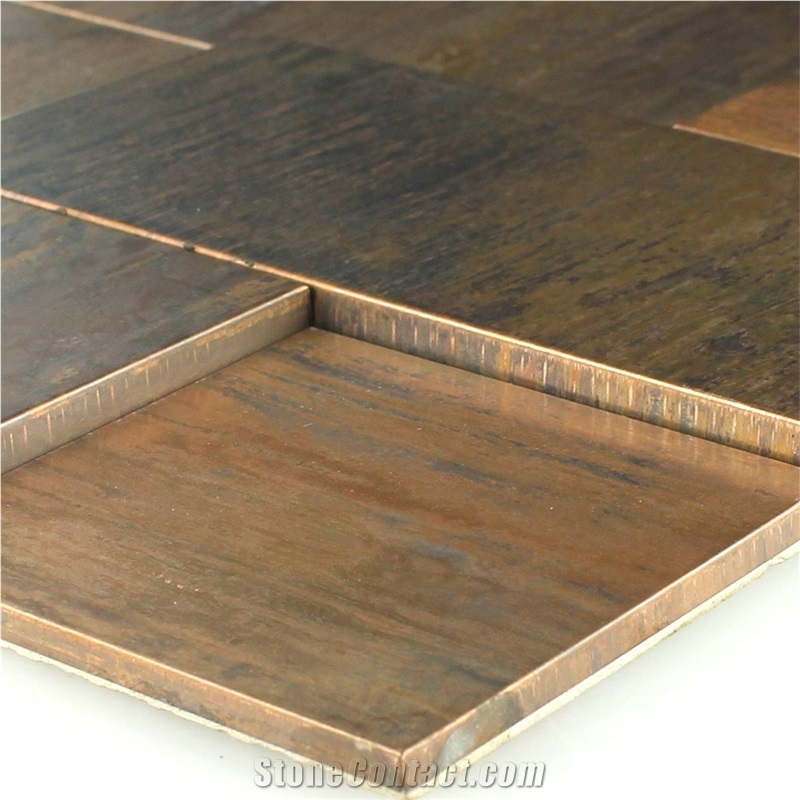 3d Design Copper Mosaic Tile