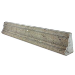 Dark Fossil Beige Limestone Honed Profile Border