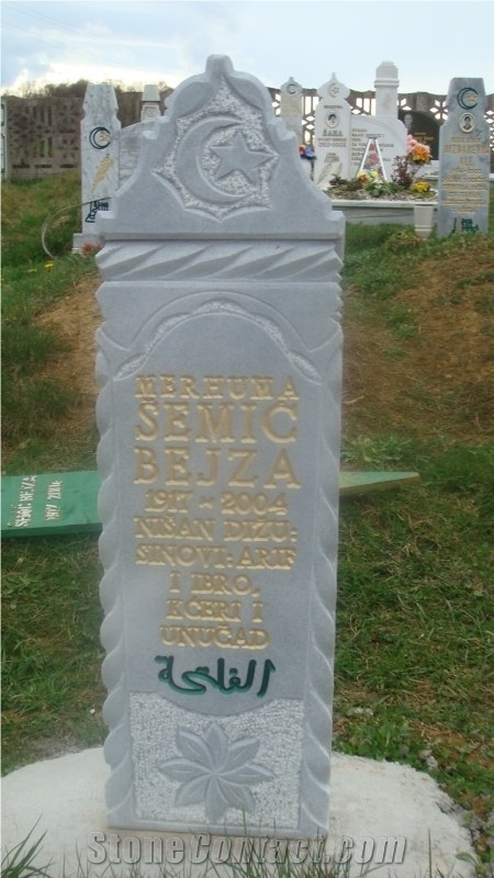 White Marble Tombstones