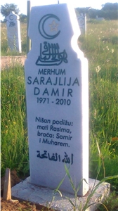 White Marble Tombstones