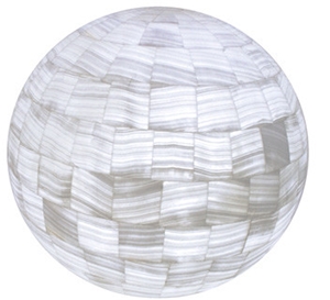 Mexico White Onyx Mosaic Interior Lamps