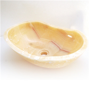 Orange Onyx Sink, Oaxaca Onyx Vessel Sink