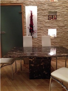 Dark Emperador Marble Slabs, Marron Imperial Marble