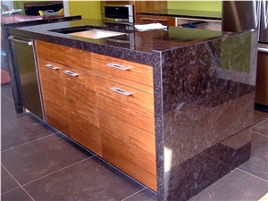 Antique Brown Granite Kitchen Countertop