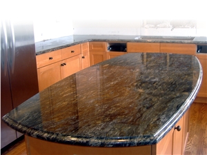 Brown Granite Kitchen Island Top