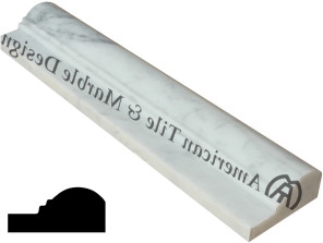 Polished Carrara White Marble Molding
