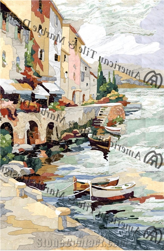 Polished Marble Mosaic Art Picture