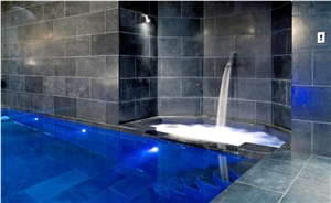 Khala Black Limestone Swimming Pool Terraces