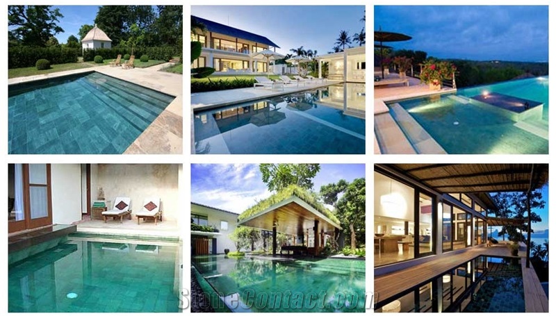Sukabumi Green Pool Coping, Pool Terraces