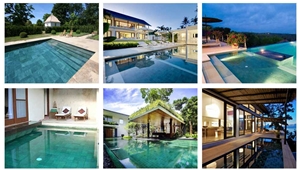 Sukabumi Green Pool Coping, Pool Terraces