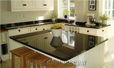 Absolute Black Granite Kitchen Countertop