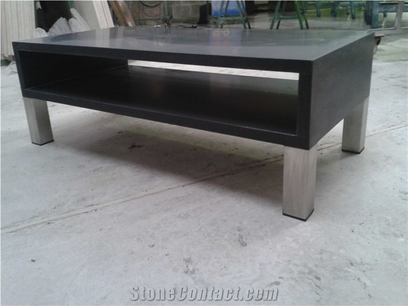 Nero Belgio Limestone Coffee Table