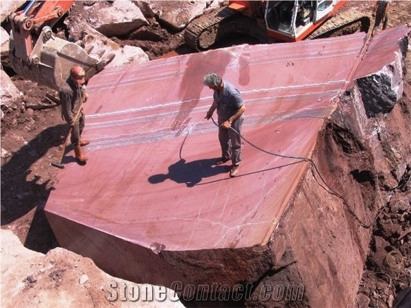 Rosso Marble Block, Turkey Red Marble