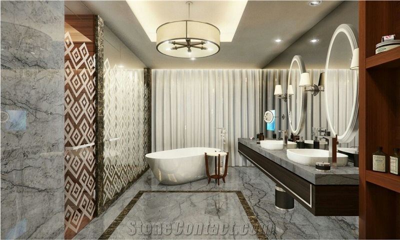 Silver Forest Slabs & Tiles, Turkey Grey Marble